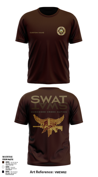 Short Sleeve Performance Shirt, Muscogee Creek Nation SWAT, , Teamtime, Team time, sublimation, custom sports apparel, team uniforms, spirit wear, spiritwear, sports uniforms, custom shirts, team store, custom team store, fundraiser sports, apparel fundraiser