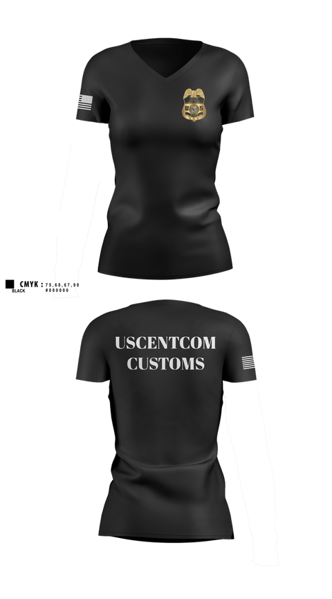 Womens Short Sleeve Vneck Shirt, 229th MP CO, Army, Teamtime, Team time, sublimation, custom sports apparel, team uniforms, spirit wear, spiritwear, sports uniforms, custom shirts, team store, custom team store, fundraiser sports, apparel fundraiser
