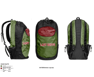 Gear Bag, Lady Buffs, Women's Basketball, Teamtime, Team time, sublimation, custom sports apparel, team uniforms, spirit wear, spiritwear, sports uniforms, custom shirts, team store, custom team store, fundraiser sports, apparel fundraiser