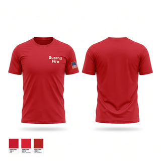 Short Sleeve Performance Shirt, Durand Fire, Fire Department, Teamtime, Team time, sublimation, custom sports apparel, team uniforms, spirit wear, spiritwear, sports uniforms, custom shirts, team store, custom team store, fundraiser sports, apparel fundraiser