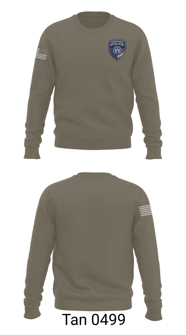 Crew Neck Sweatshirt, Norwood Village Police Department, Police, Teamtime, Team time, sublimation, custom sports apparel, team uniforms, spirit wear, spiritwear, sports uniforms, custom shirts, team store, custom team store, fundraiser sports, apparel fundraiser