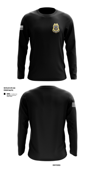 Long Sleeve Performance Shirt, Diplomatic Security Service, Police, Teamtime, Team time, sublimation, custom sports apparel, team uniforms, spirit wear, spiritwear, sports uniforms, custom shirts, team store, custom team store, fundraiser sports, apparel fundraiser