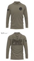 99 CES/CEF Long Sleeve Performance Shirt with hood - 7