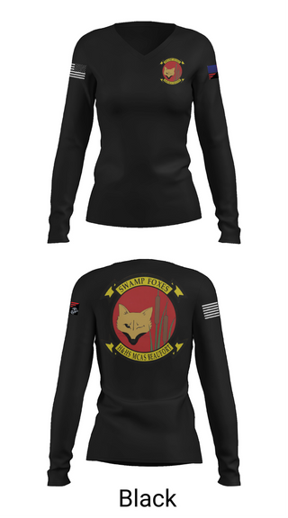 Womens Long Sleeve Vneck Shirt, Headquarters & Headquarters Squadron, , Teamtime, Team time, sublimation, custom sports apparel, team uniforms, spirit wear, spiritwear, sports uniforms, custom shirts, team store, custom team store, fundraiser sports, apparel fundraiser