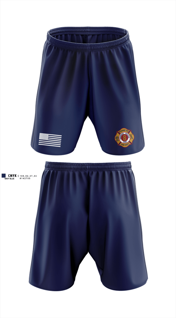 Athletic Shorts With Pockets, Pleasant Gap Fire Company, EMS/EMT, Teamtime, Team time, sublimation, custom sports apparel, team uniforms, spirit wear, spiritwear, sports uniforms, custom shirts, team store, custom team store, fundraiser sports, apparel fundraiser