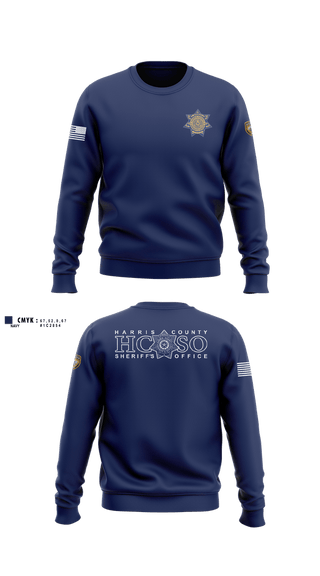 Crew Neck Sweatshirt, Harris County Sheriffs Office, Police, Teamtime, Team time, sublimation, custom sports apparel, team uniforms, spirit wear, spiritwear, sports uniforms, custom shirts, team store, custom team store, fundraiser sports, apparel fundraiser