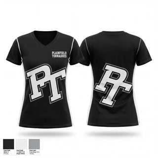 Womens Short Sleeve Vneck Shirt, Plainfield tornadoes, Baseball, Teamtime, Team time, sublimation, custom sports apparel, team uniforms, spirit wear, spiritwear, sports uniforms, custom shirts, team store, custom team store, fundraiser sports, apparel fundraiser