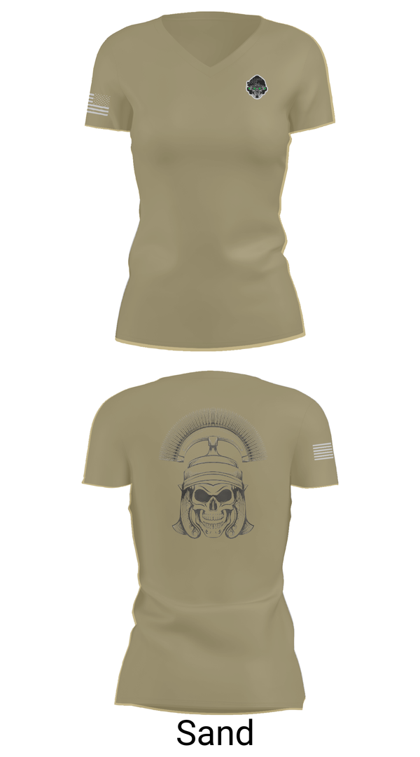 Womens Short Sleeve Vneck Shirt, C-CO 1-145th AR, , Teamtime, Team time, sublimation, custom sports apparel, team uniforms, spirit wear, spiritwear, sports uniforms, custom shirts, team store, custom team store, fundraiser sports, apparel fundraiser