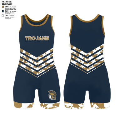 Antonito Trojans Wrestling Singlet - 12