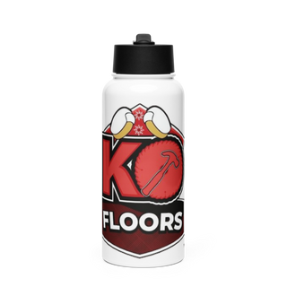 KO FLOORS Stainless Steel Water Bottle with a Straw Lid