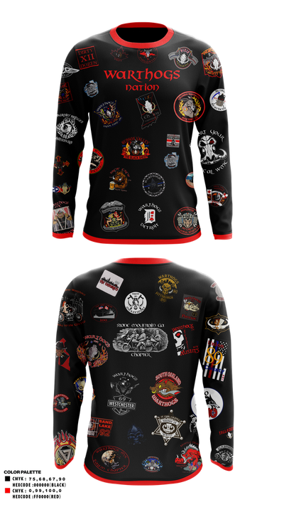 Warthogs 69341632 Long Sleeve Performance Shirt 1