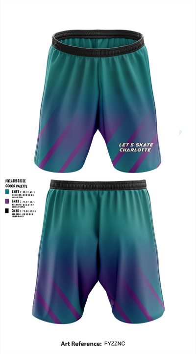 Let’s Skate Charlotte 59434980 Athletic Shorts With Pockets - 1