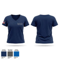 Wharton Fire Department Women's Short Sleeve V-neck Shirt - 1