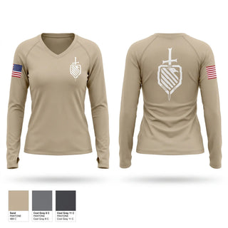 Womens Long Sleeve Vneck Shirt, Tac, Police, Teamtime, Team time, sublimation, custom sports apparel, team uniforms, spirit wear, spiritwear, sports uniforms, custom shirts, team store, custom team store, fundraiser sports, apparel fundraiser