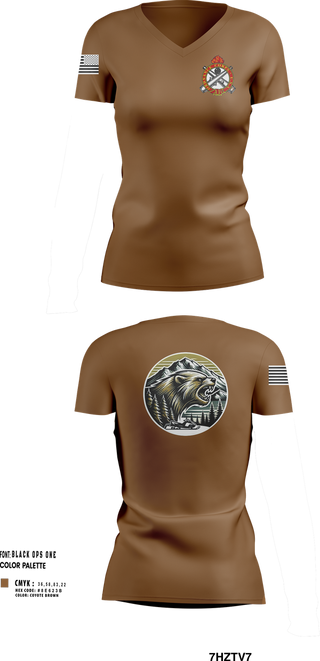 Womens Short Sleeve Vneck Shirt, FMT, 73D CEC-I, 1/11th ABN, , Teamtime, Team time, sublimation, custom sports apparel, team uniforms, spirit wear, spiritwear, sports uniforms, custom shirts, team store, custom team store, fundraiser sports, apparel fundraiser