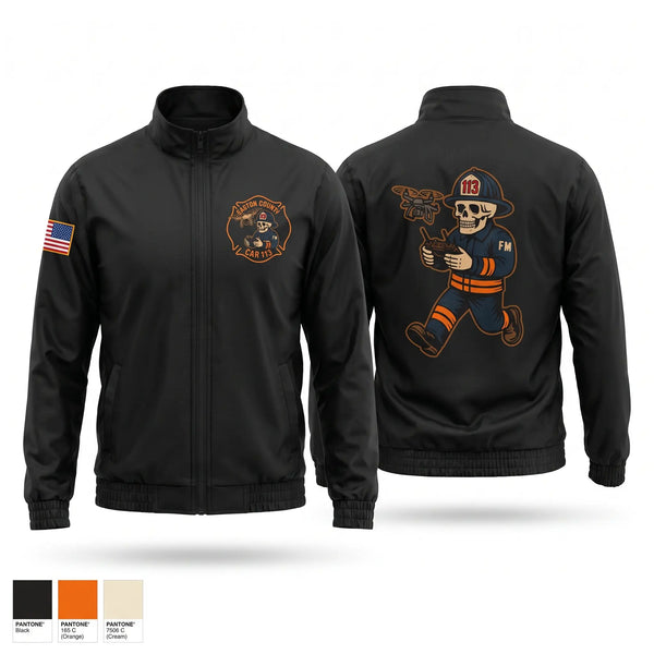 Windbreaker, Gaston County Emergency Management and Fire Services, Fire Department, Teamtime, Team time, sublimation, custom sports apparel, team uniforms, spirit wear, spiritwear, sports uniforms, custom shirts, team store, custom team store, fundraiser sports, apparel fundraiser