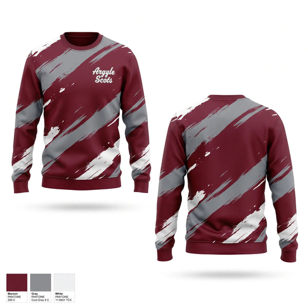 Crew Neck Sweatshirt, Argyle Scots, Men's Basketball, Teamtime, Team time, sublimation, custom sports apparel, team uniforms, spirit wear, spiritwear, sports uniforms, custom shirts, team store, custom team store, fundraiser sports, apparel fundraiser