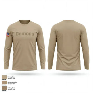 Long Sleeve Performance Shirt, Demons, Marines, Teamtime, Team time, sublimation, custom sports apparel, team uniforms, spirit wear, spiritwear, sports uniforms, custom shirts, team store, custom team store, fundraiser sports, apparel fundraiser