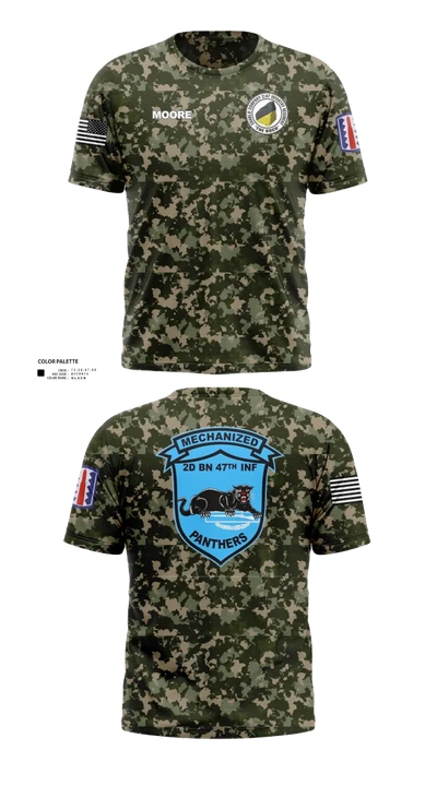 C Co 2-47 197th Infantry Brigade 20243468 Short Sleeve Performance Shirt - 21