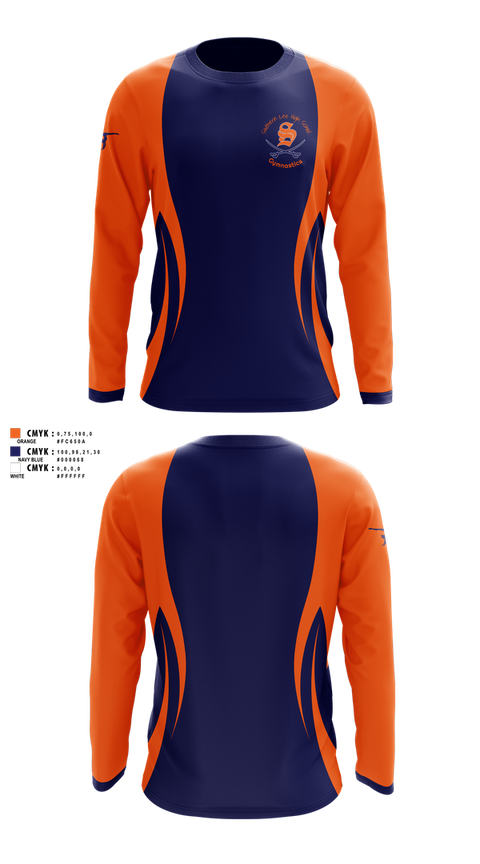 Long Sleeve Performance Shirt, Southern Lee Gymnastics, Spirit Store, Teamtime, Team time, sublimation, custom sports apparel, team uniforms, spirit wear, spiritwear, sports uniforms, custom shirts, team store, custom team store, fundraiser sports, apparel fundraiser