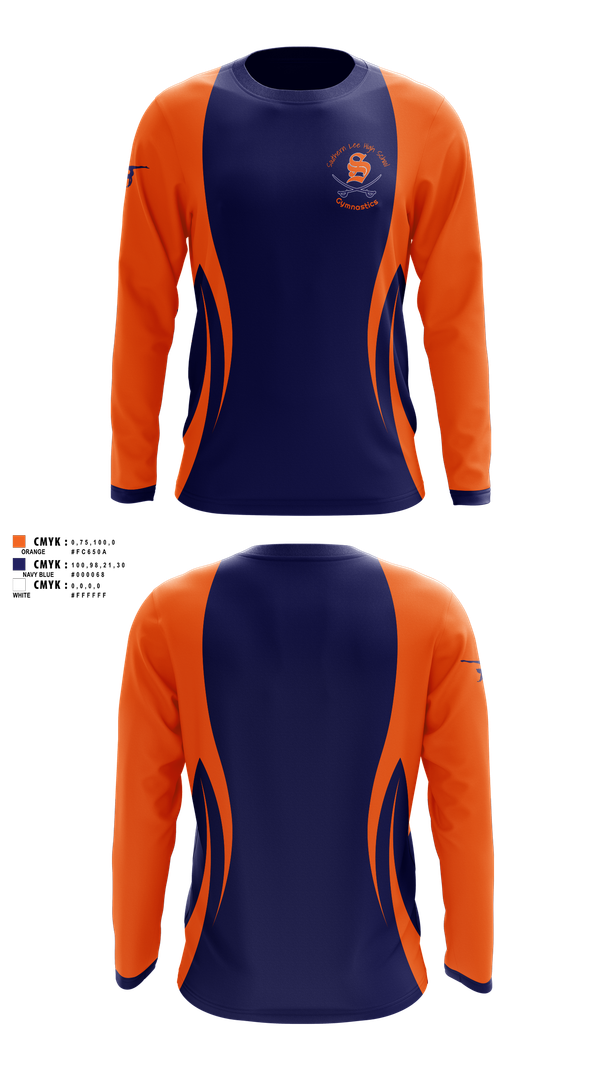 Long Sleeve Performance Shirt, Southern Lee Gymnastics, Spirit Store, Teamtime, Team time, sublimation, custom sports apparel, team uniforms, spirit wear, spiritwear, sports uniforms, custom shirts, team store, custom team store, fundraiser sports, apparel fundraiser