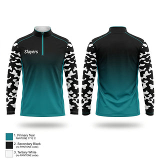 Quarter Zip Jacket, Slayers, Softball, Teamtime, Team time, sublimation, custom sports apparel, team uniforms, spirit wear, spiritwear, sports uniforms, custom shirts, team store, custom team store, fundraiser sports, apparel fundraiser
