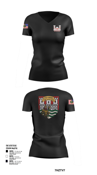 Womens Short Sleeve Vneck Shirt, 175th MRBC, , Teamtime, Team time, sublimation, custom sports apparel, team uniforms, spirit wear, spiritwear, sports uniforms, custom shirts, team store, custom team store, fundraiser sports, apparel fundraiser