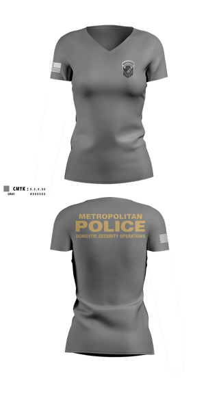 Womens Short Sleeve Vneck Shirt, Domestic Security Operations, Police, Teamtime, Team time, sublimation, custom sports apparel, team uniforms, spirit wear, spiritwear, sports uniforms, custom shirts, team store, custom team store, fundraiser sports, apparel fundraiser