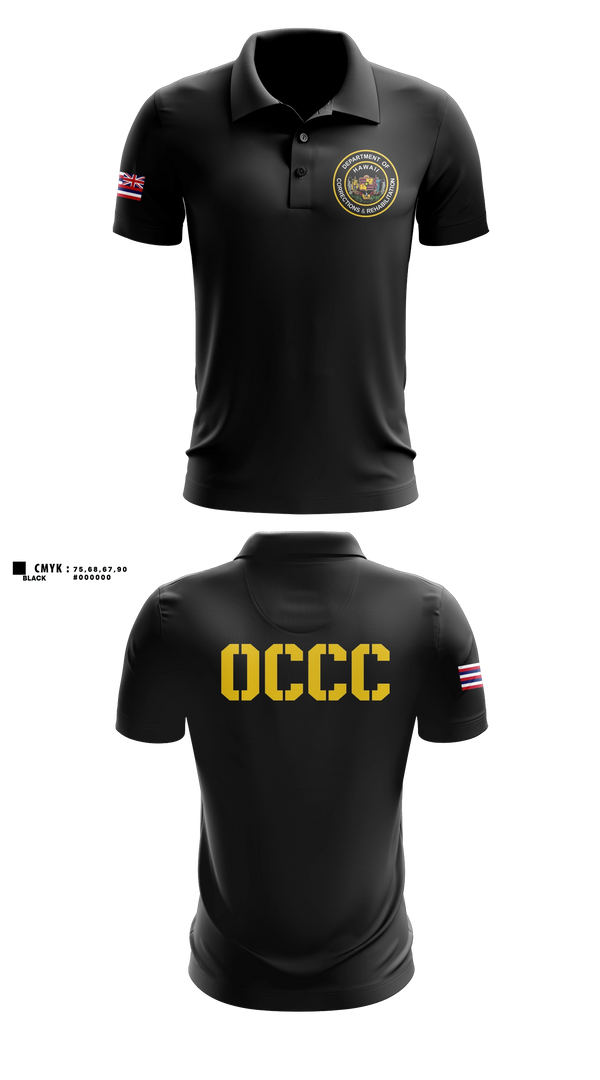Short Sleeve Performance Polo, OCCC, Police, Teamtime, Team time, sublimation, custom sports apparel, team uniforms, spirit wear, spiritwear, sports uniforms, custom shirts, team store, custom team store, fundraiser sports, apparel fundraiser