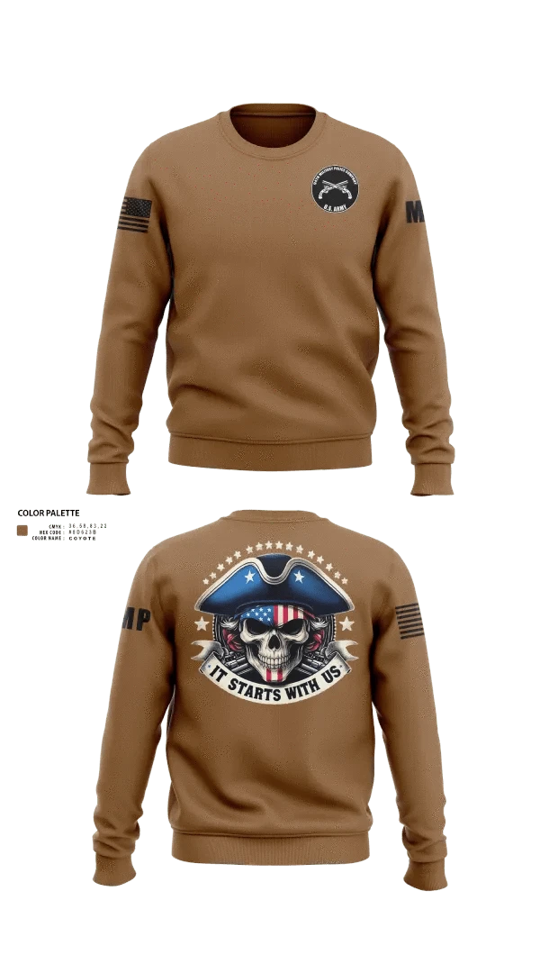 Crew Neck Sweatshirt, , Army, Teamtime, Team time, sublimation, custom sports apparel, team uniforms, spirit wear, spiritwear, sports uniforms, custom shirts, team store, custom team store, fundraiser sports, apparel fundraiser