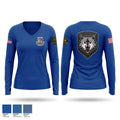 258th HR CO 75261364 Women's Long Sleeve V-neck Shirt - 1