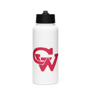 Washington Track & Field 76094298 Stainless Steel Water Bottle with a Straw Lid