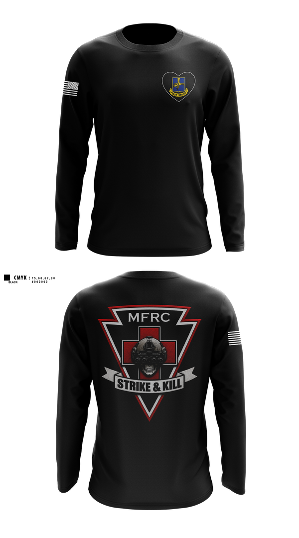 Long Sleeve Performance Shirt, 2-502 MFRC MED, Army, Teamtime, Team time, sublimation, custom sports apparel, team uniforms, spirit wear, spiritwear, sports uniforms, custom shirts, team store, custom team store, fundraiser sports, apparel fundraiser