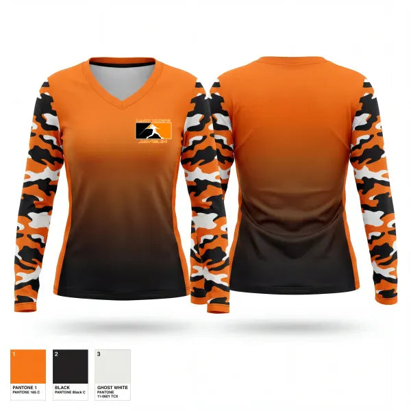 Womens Long Sleeve Vneck Shirt, Lady Chiefs Throwers, Track & Field, Teamtime, Team time, sublimation, custom sports apparel, team uniforms, spirit wear, spiritwear, sports uniforms, custom shirts, team store, custom team store, fundraiser sports, apparel fundraiser