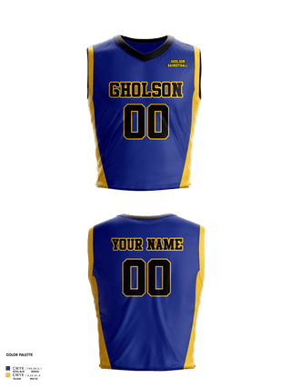 Womens Basketball Jersey, Gholson, Women's Basketball, Teamtime, Team time, sublimation, custom sports apparel, team uniforms, spirit wear, spiritwear, sports uniforms, custom shirts, team store, custom team store, fundraiser sports, apparel fundraiser