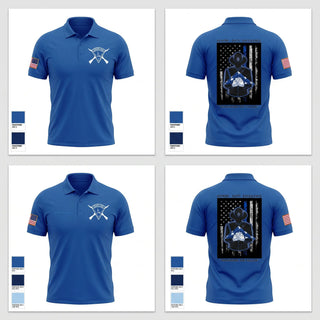 Short Sleeve Performance Polo, Lexington Police Honor Guard, Police, Teamtime, Team time, sublimation, custom sports apparel, team uniforms, spirit wear, spiritwear, sports uniforms, custom shirts, team store, custom team store, fundraiser sports, apparel fundraiser