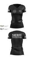 Ray County Sheriff Counter Human Trafficking Task Force Women's Short Sleeve V-neck Shirt - 7