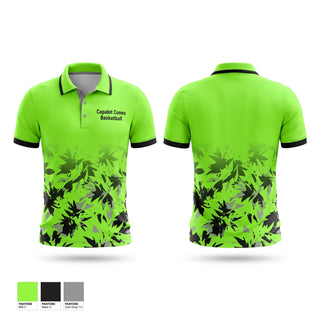 Short Sleeve Performance Polo, Capalot Cones Basketball, Men's Basketball, Teamtime, Team time, sublimation, custom sports apparel, team uniforms, spirit wear, spiritwear, sports uniforms, custom shirts, team store, custom team store, fundraiser sports, apparel fundraiser