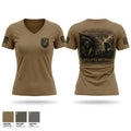 410th Brigade Signal Company Women's Short Sleeve V-neck Shirt - 1