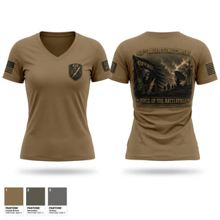Womens Short Sleeve Vneck Shirt, 410th Brigade Signal Company, Army, Teamtime, Team time, sublimation, custom sports apparel, team uniforms, spirit wear, spiritwear, sports uniforms, custom shirts, team store, custom team store, fundraiser sports, apparel fundraiser