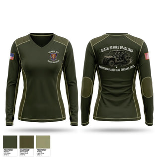 Womens Long Sleeve Vneck Shirt, 3rd lct, Marines, Teamtime, Team time, sublimation, custom sports apparel, team uniforms, spirit wear, spiritwear, sports uniforms, custom shirts, team store, custom team store, fundraiser sports, apparel fundraiser