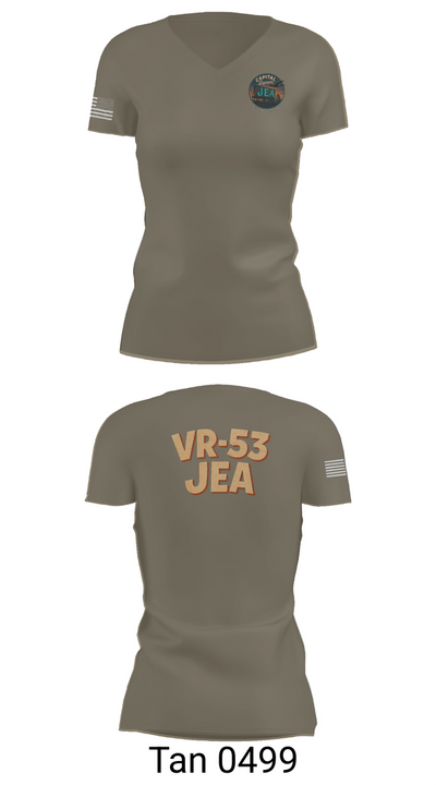 VR-53 68911207 Women's Short Sleeve V-neck Shirt - 65