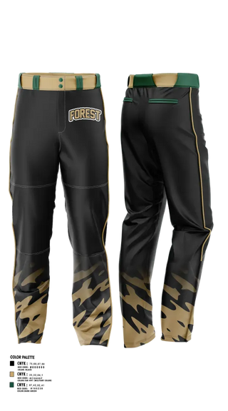 Baseball Pants, Galena Forest, Baseball, Teamtime, Team time, sublimation, custom sports apparel, team uniforms, spirit wear, spiritwear, sports uniforms, custom shirts, team store, custom team store, fundraiser sports, apparel fundraiser