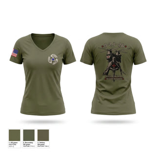 Womens Short Sleeve Vneck Shirt, 1-222 Aviation 1st Platoon D.co, Army, Teamtime, Team time, sublimation, custom sports apparel, team uniforms, spirit wear, spiritwear, sports uniforms, custom shirts, team store, custom team store, fundraiser sports, apparel fundraiser