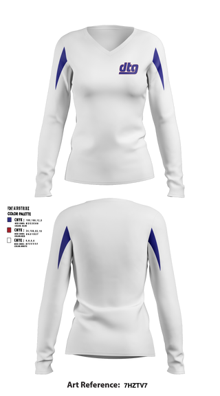 Womens Long Sleeve Vneck Shirt, Downtown Giants Youth Football, Men's Basketball, Teamtime, Team time, sublimation, custom sports apparel, team uniforms, spirit wear, spiritwear, sports uniforms, custom shirts, team store, custom team store, fundraiser sports, apparel fundraiser