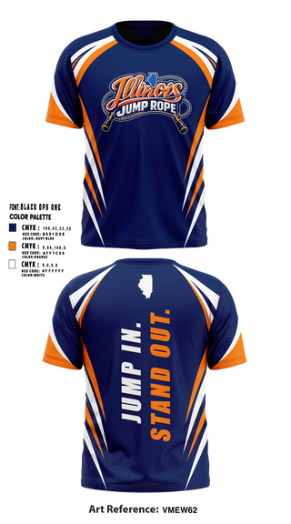 Short Sleeve Performance Shirt, Illinois Jump Rope, Spirit Store, Teamtime, Team time, sublimation, custom sports apparel, team uniforms, spirit wear, spiritwear, sports uniforms, custom shirts, team store, custom team store, fundraiser sports, apparel fundraiser