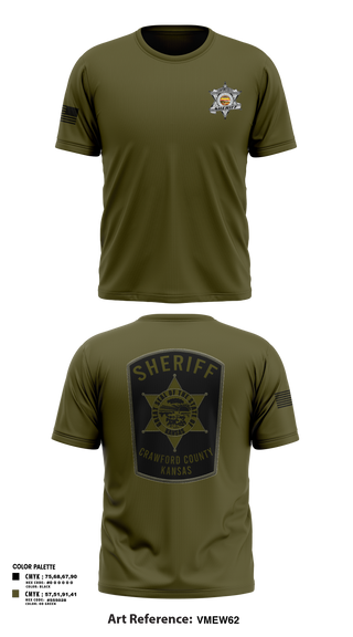 Short Sleeve Performance Shirt, Crawford county investigations bureau, Police, Teamtime, Team time, sublimation, custom sports apparel, team uniforms, spirit wear, spiritwear, sports uniforms, custom shirts, team store, custom team store, fundraiser sports, apparel fundraiser