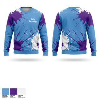 Crew Neck Sweatshirt, Kohr Kowboys, Baseball, Teamtime, Team time, sublimation, custom sports apparel, team uniforms, spirit wear, spiritwear, sports uniforms, custom shirts, team store, custom team store, fundraiser sports, apparel fundraiser