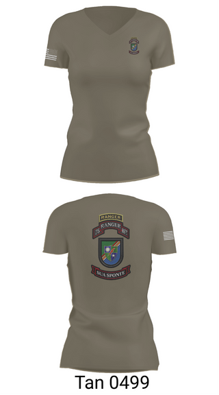 Womens Short Sleeve Vneck Shirt, 3rd/75th Ranger Regiment, , Teamtime, Team time, sublimation, custom sports apparel, team uniforms, spirit wear, spiritwear, sports uniforms, custom shirts, team store, custom team store, fundraiser sports, apparel fundraiser