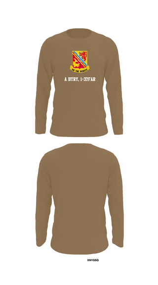 Long Sleeve Performance Shirt, A BTRY, 1-37FAR, , Teamtime, Team time, sublimation, custom sports apparel, team uniforms, spirit wear, spiritwear, sports uniforms, custom shirts, team store, custom team store, fundraiser sports, apparel fundraiser